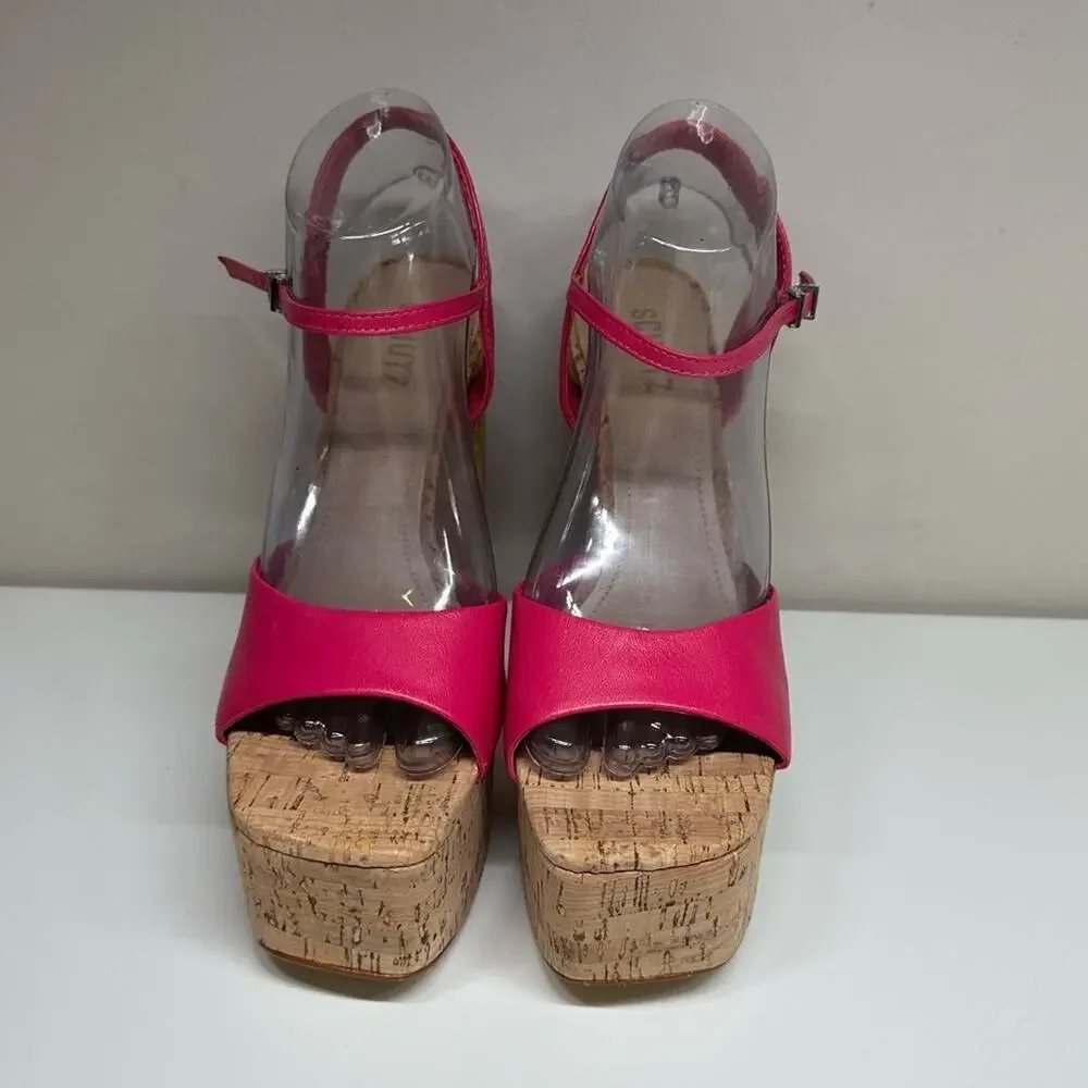 NWOB | Schutz | Glayce Nappa Leather Sandal | Pink | 8.5 B US